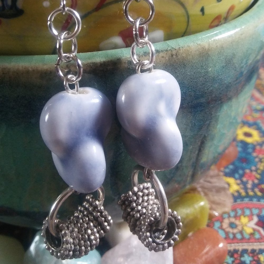 LIGHT BLUE CERAMIC KNOT